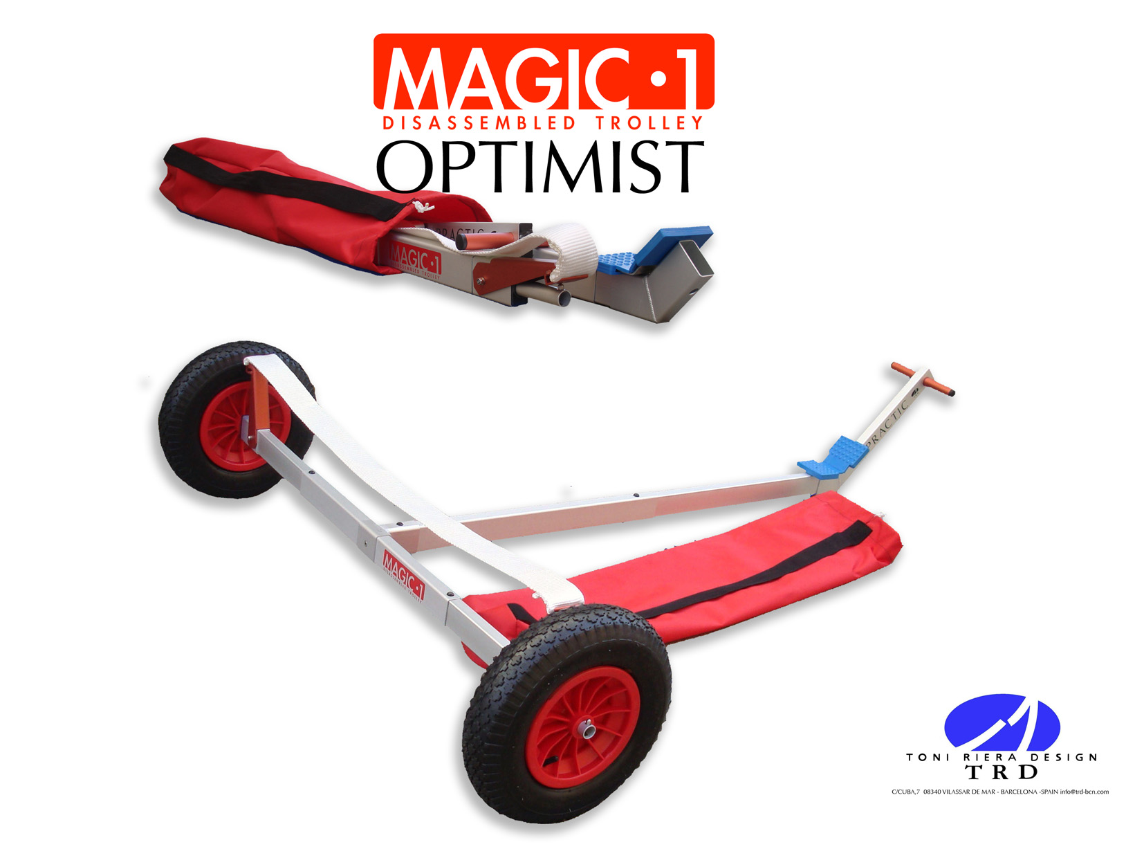 Jollevogn Opti Magic inkl. bæretaske
