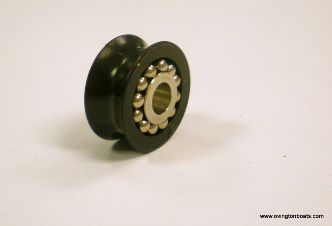 49er Hjul for storsejl - mastetop lille/sort 16mm